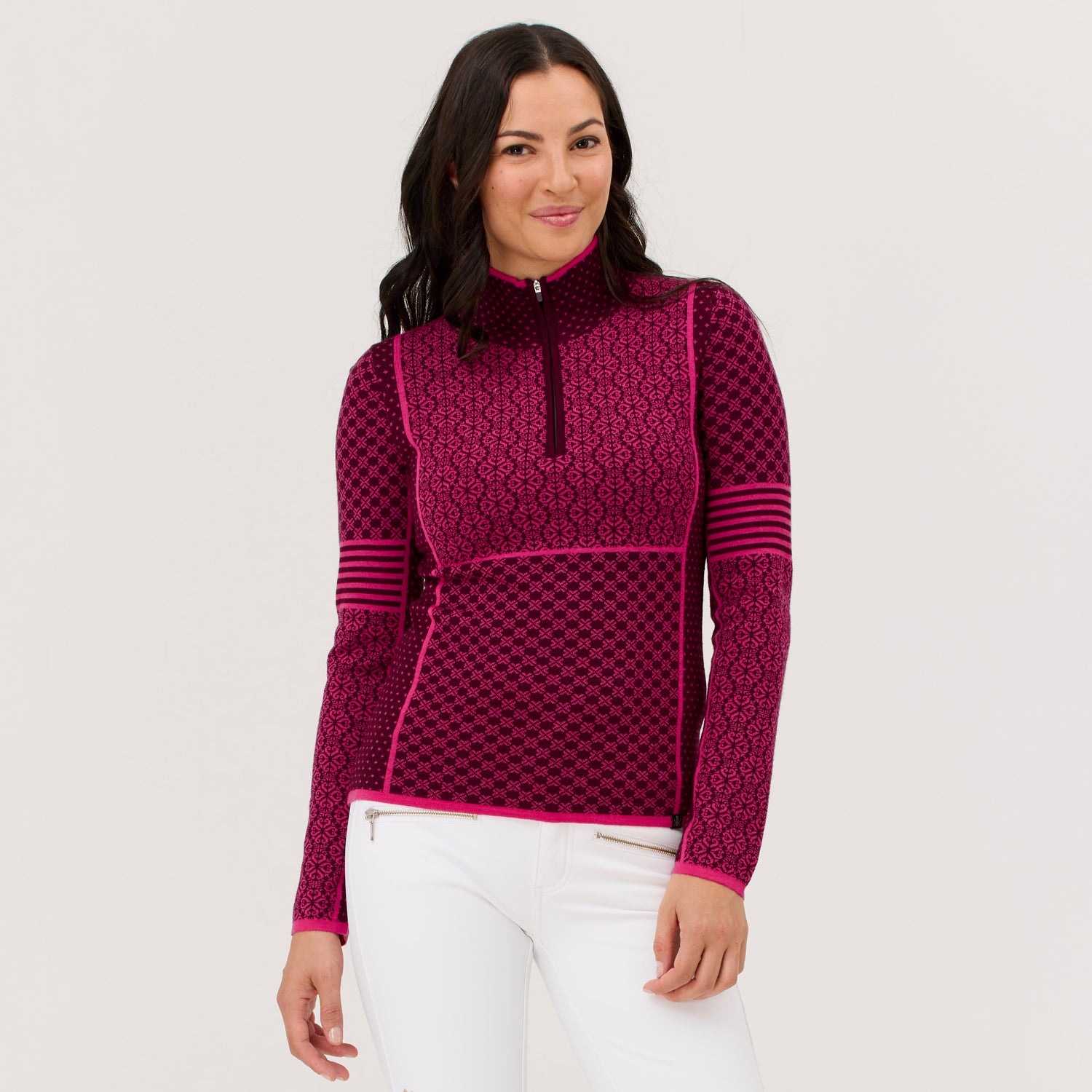 Pow 100% Merino Zip Neck Sweater