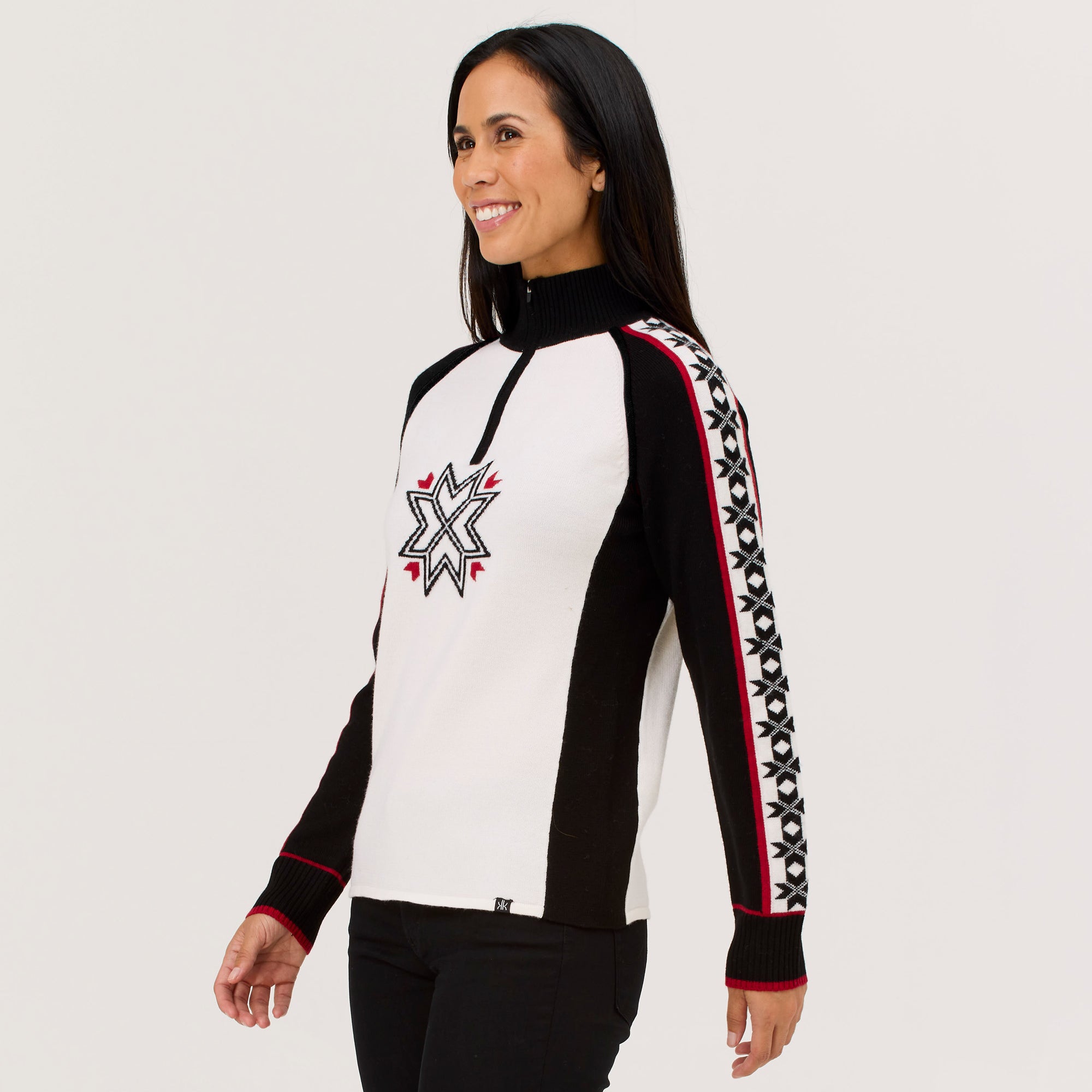 Meribel 100% Merino Zip Neck Sweater