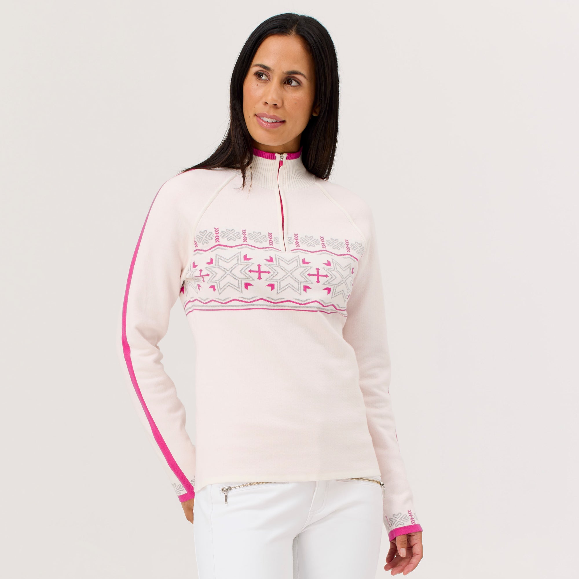 Toula Zip Neck Sweater