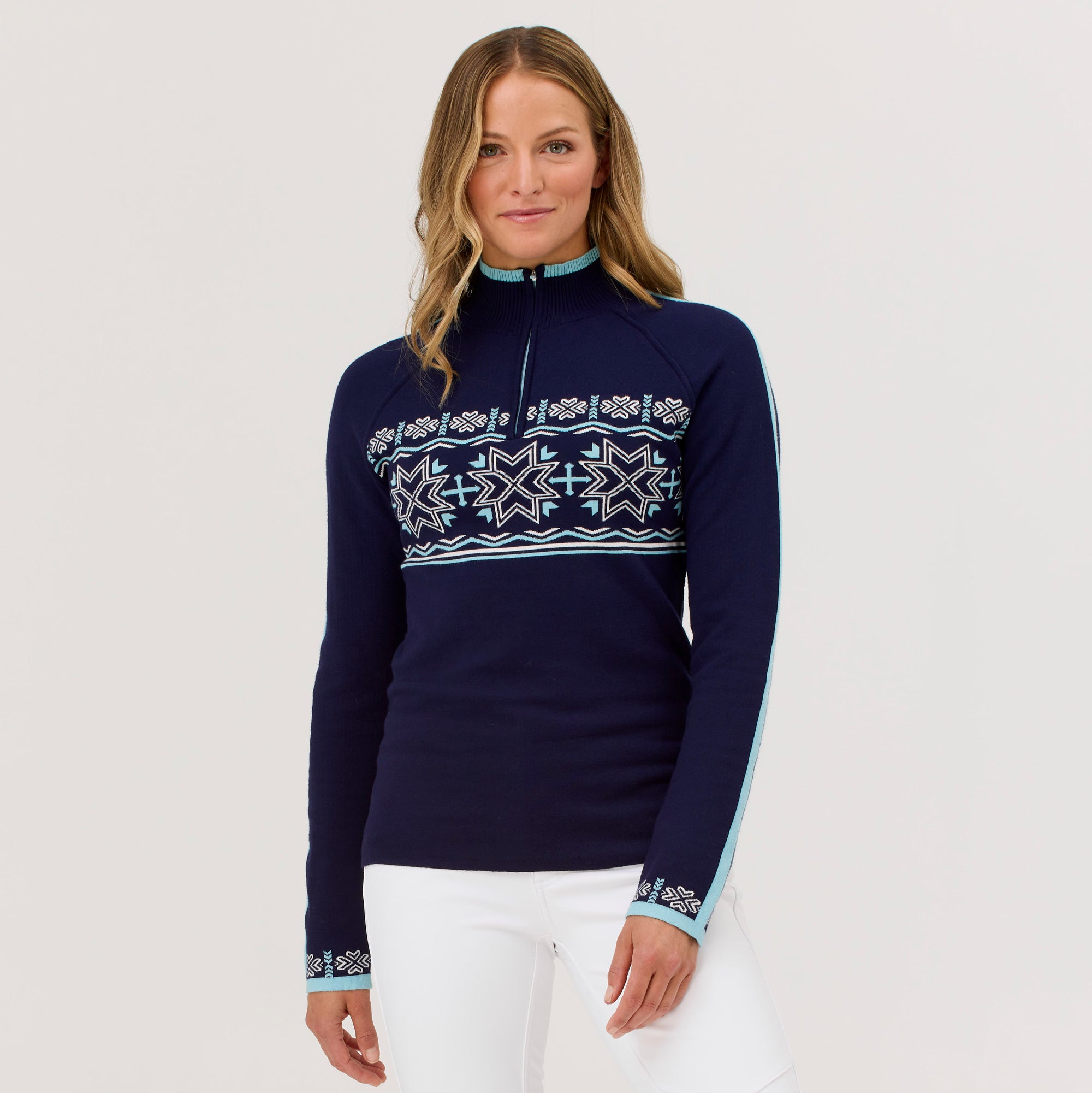 Toula Zip Neck Sweater