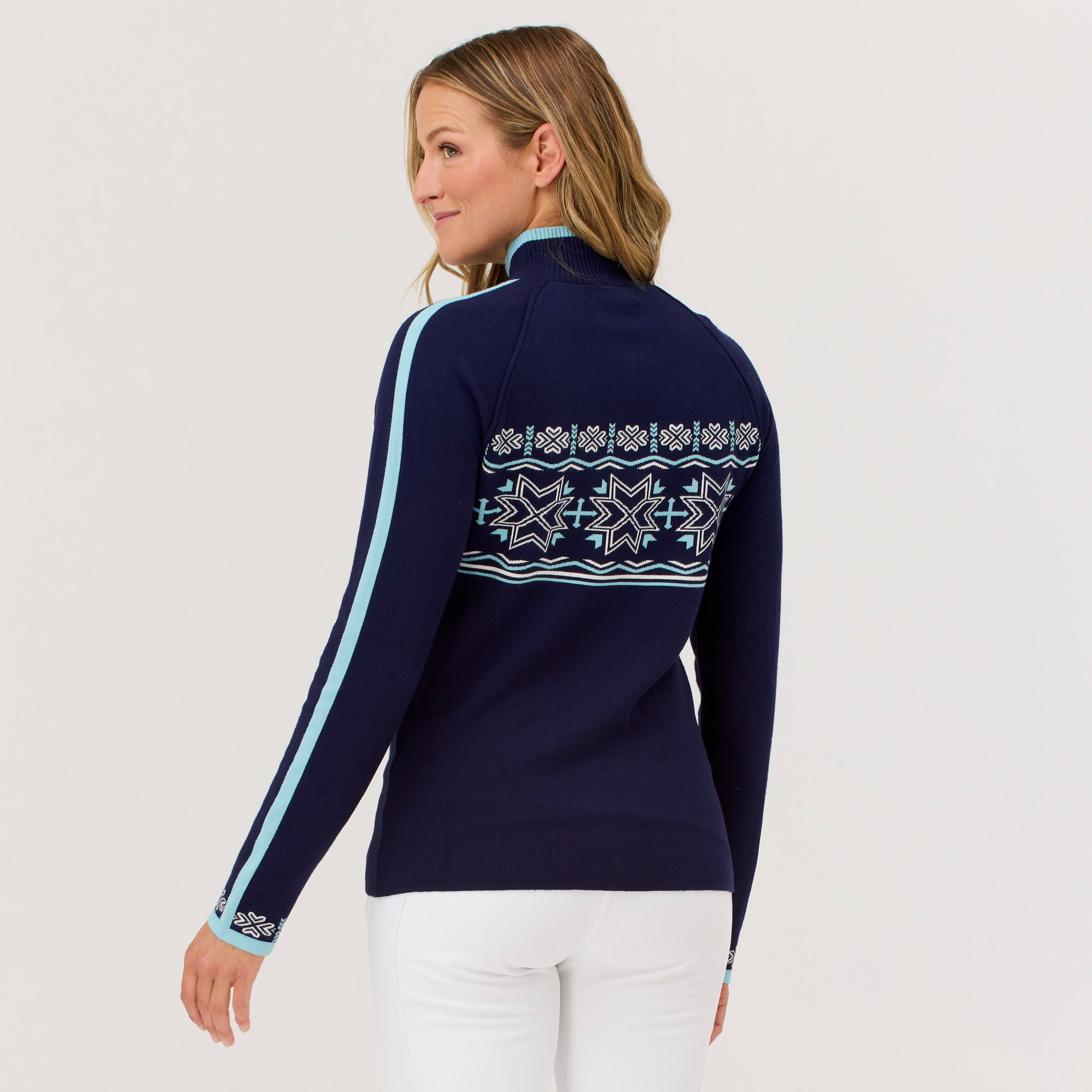 Toula Zip Neck Sweater