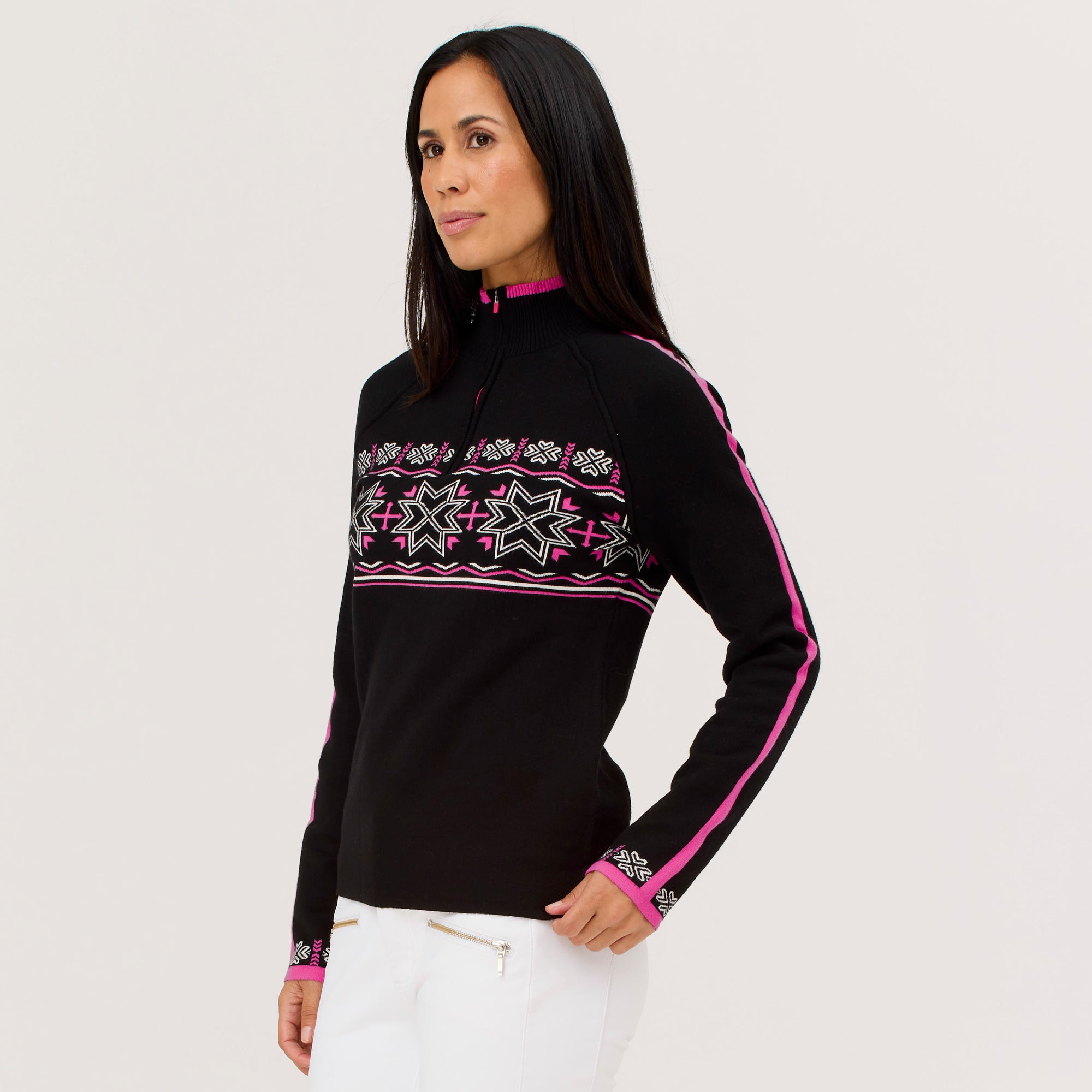 Toula Zip Neck Sweater