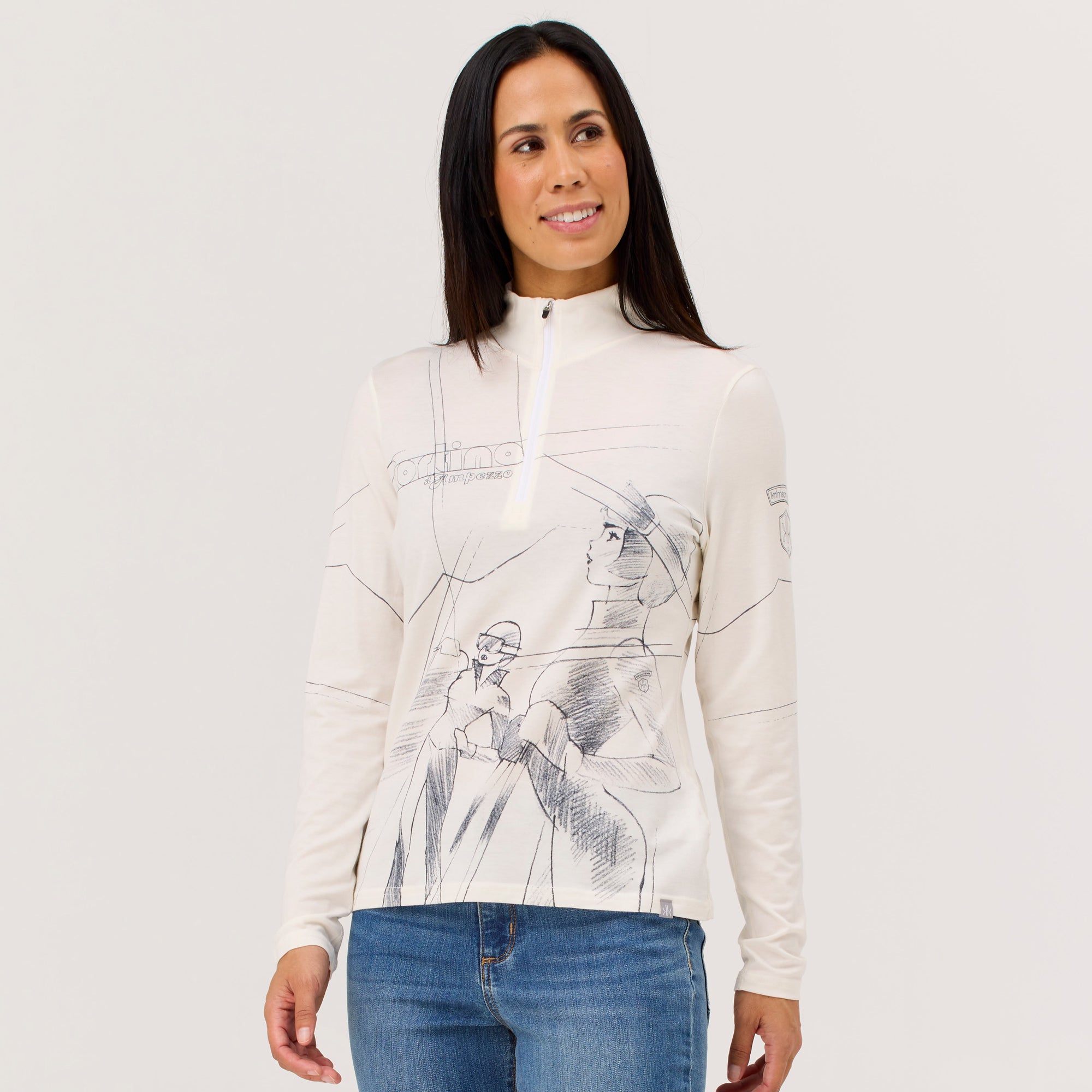 Back Country Sketch Merino Base Layer Top from Krimson Klover