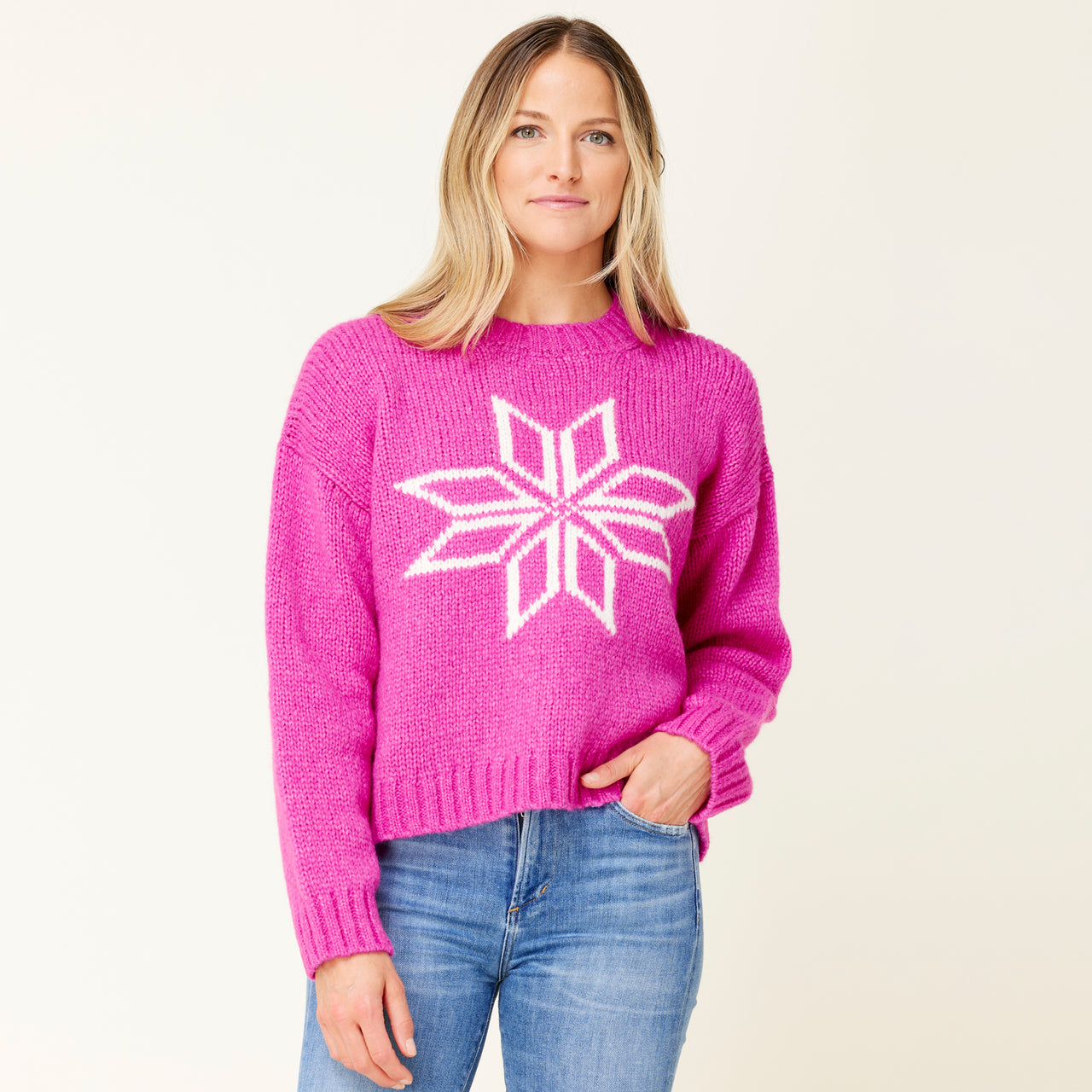 Snowflake Alpaca Blend Sweater