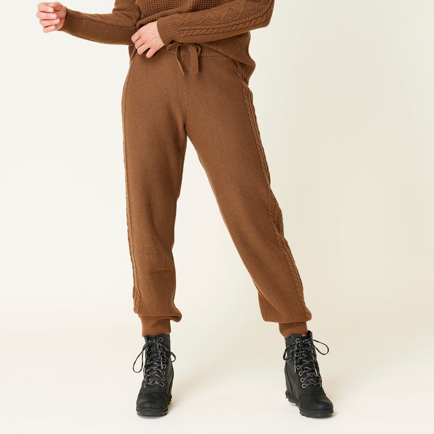 Chalet Cashmere Blend Jogger - Vicuna / X-Small