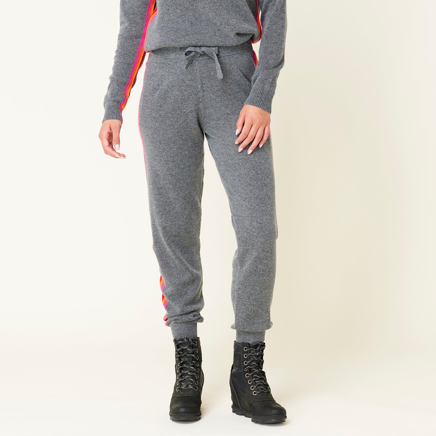 The Coziest Cashmere Blend Jogger - Charcoal