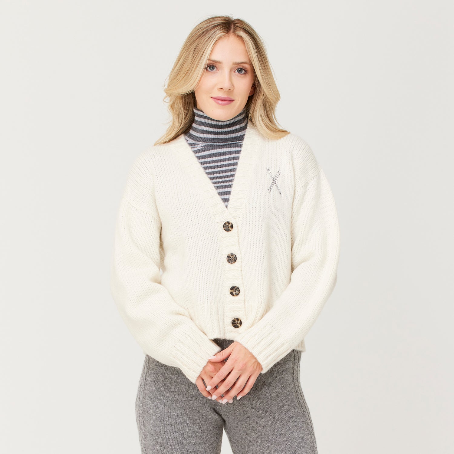 Alpaca Wool Superfine Sophia Cardigan| Ivory Knit Wool Cardigan | Alpaca Wool offers Lace Cardigan