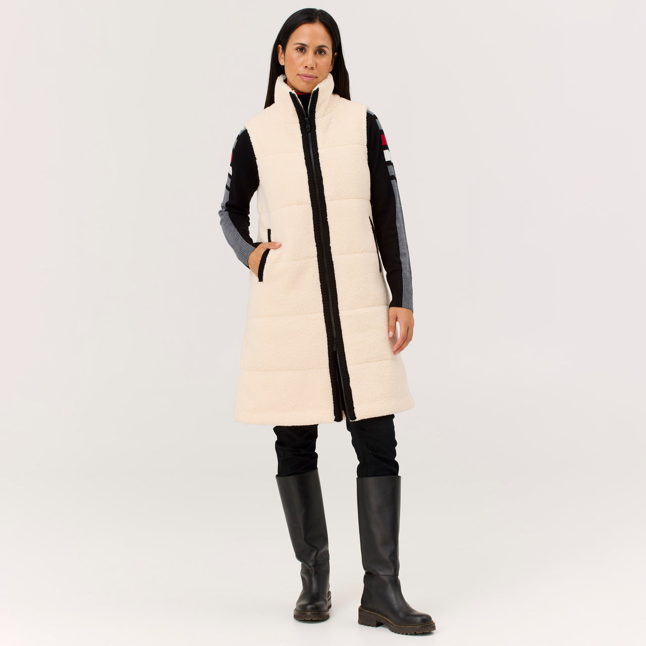 Kira Fleece Vest Long