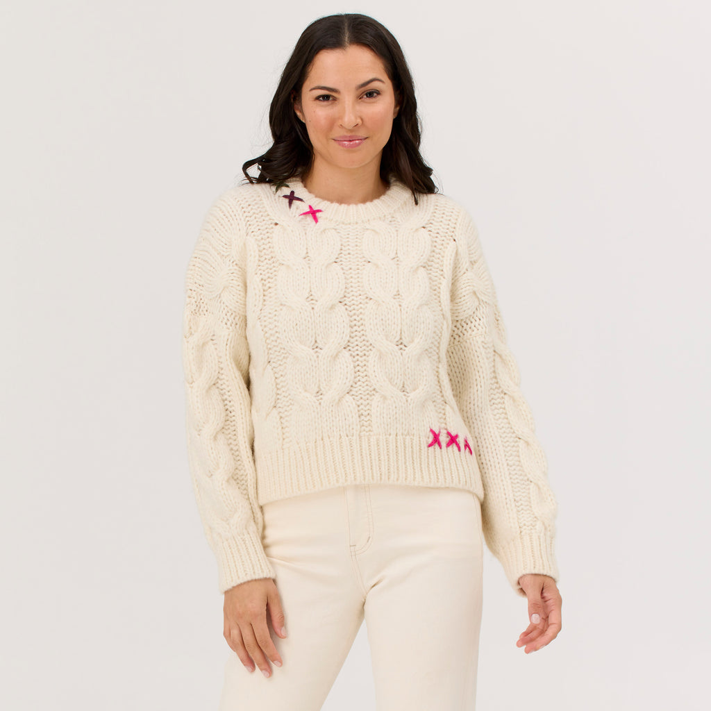 Frea Baby Alpaca Cable Sweater