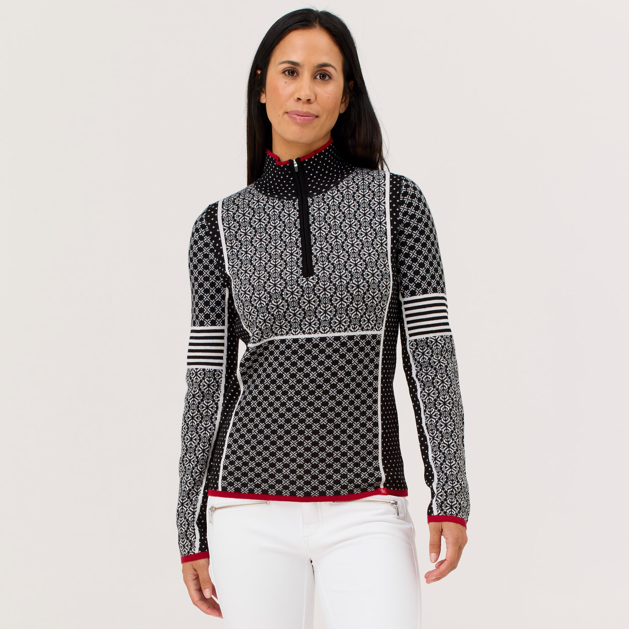 Pow 100% Merino Zip Neck Sweater
