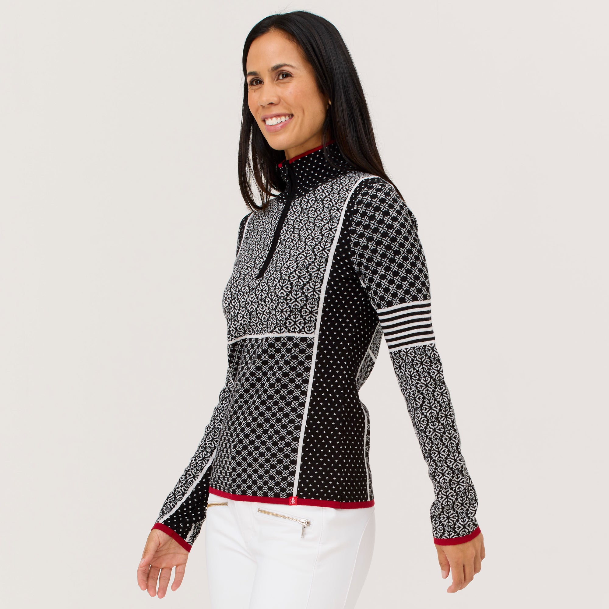 Pow 100% Merino Zip Neck Sweater