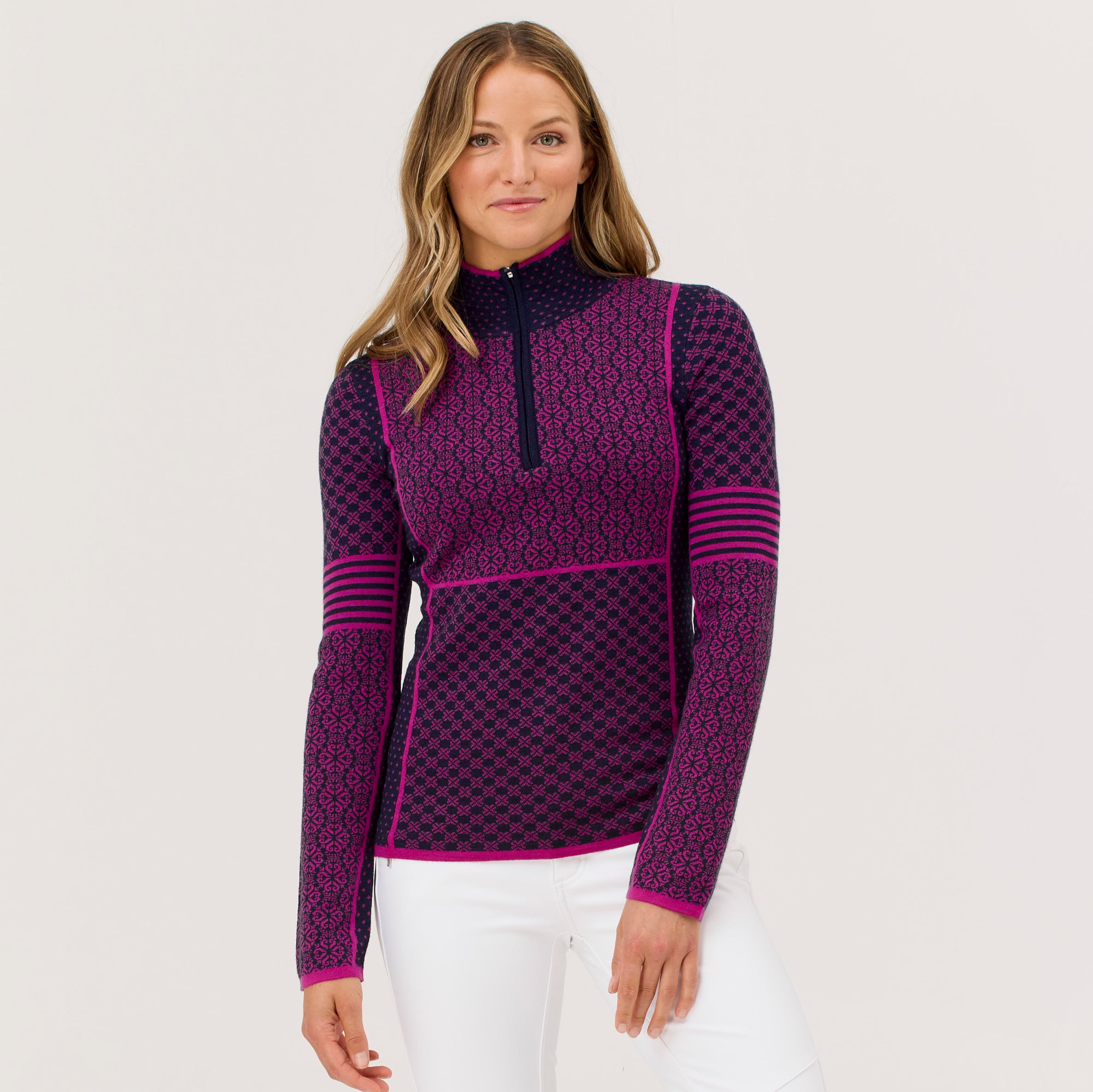 Pow 100% Merino Zip Neck Sweater