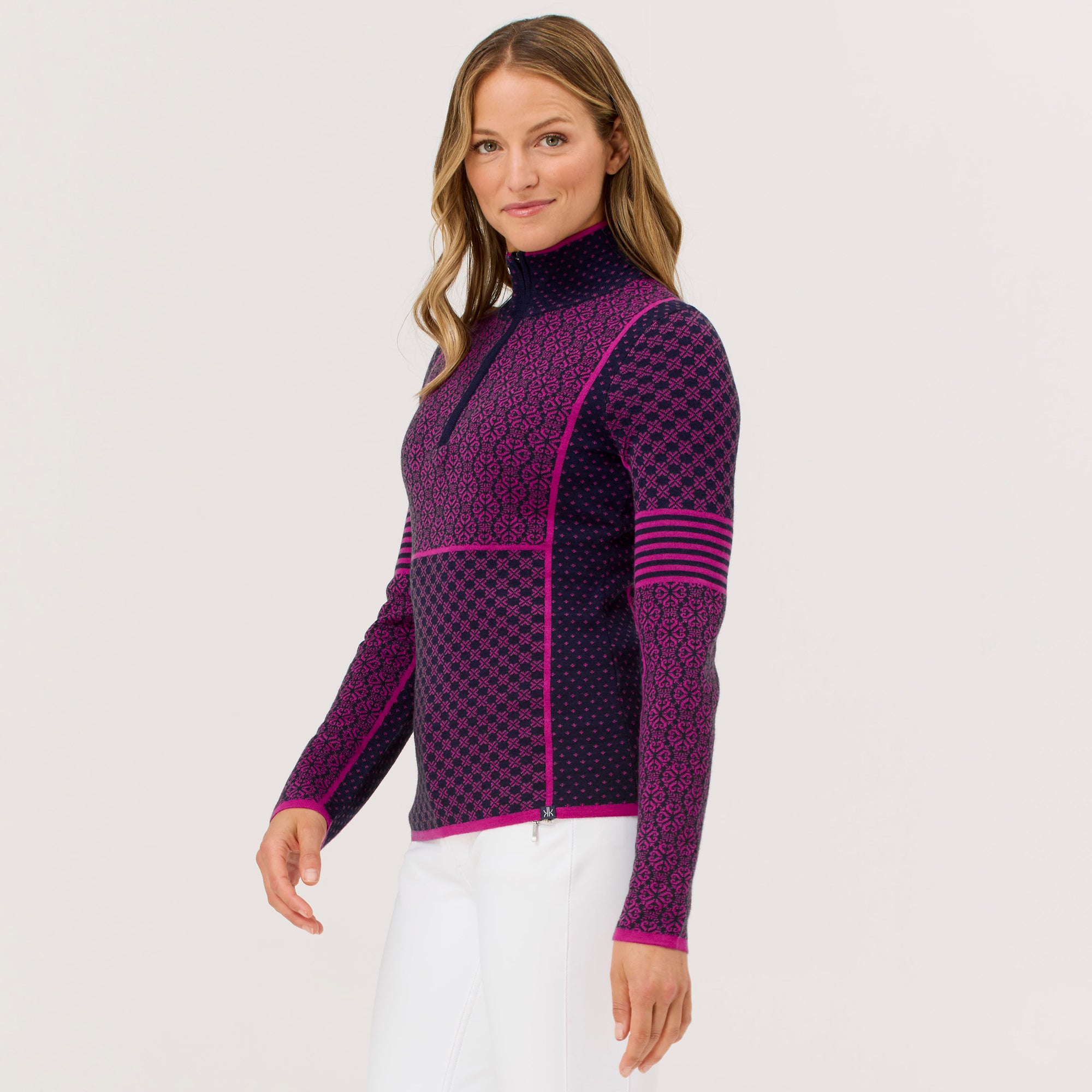 Pow 100% Merino Zip Neck Sweater
