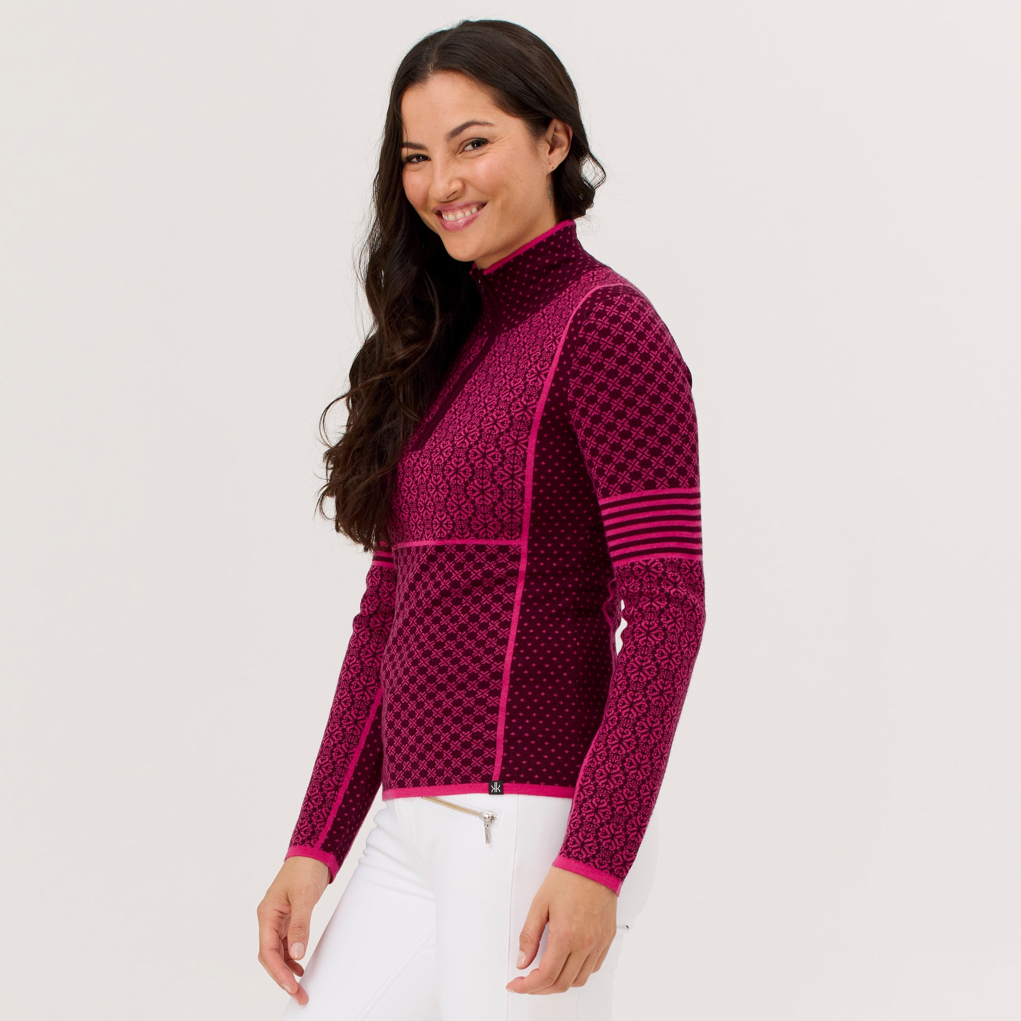Pow 100% Merino Zip Neck Sweater