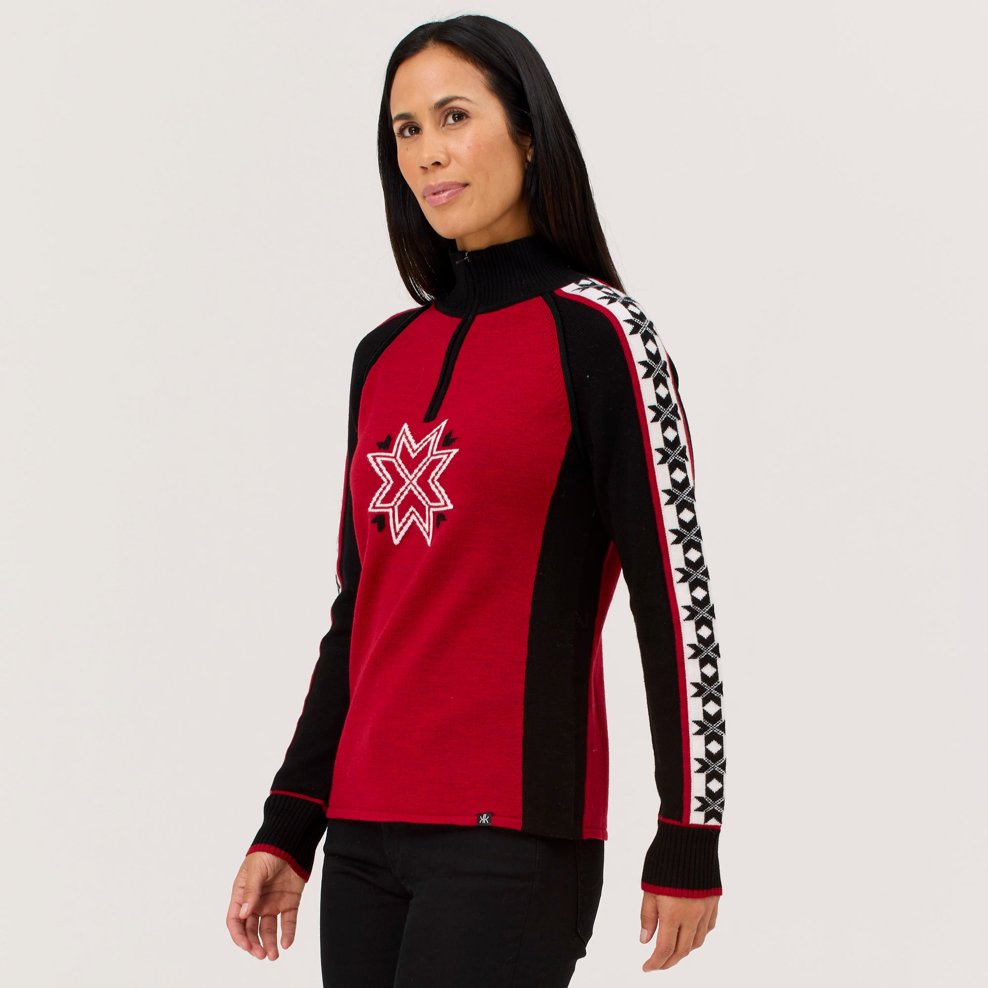 Meribel 100% Merino Zip Neck Sweater