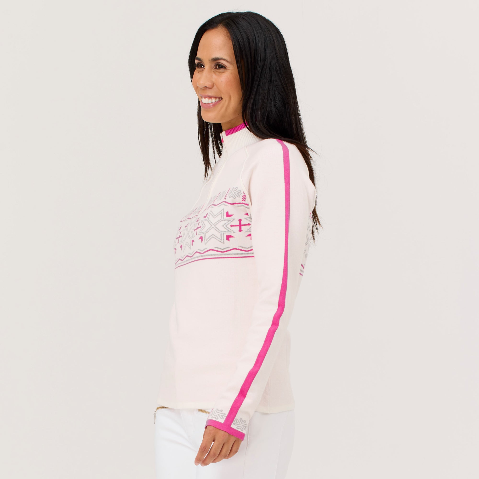 Toula Zip Neck Sweater