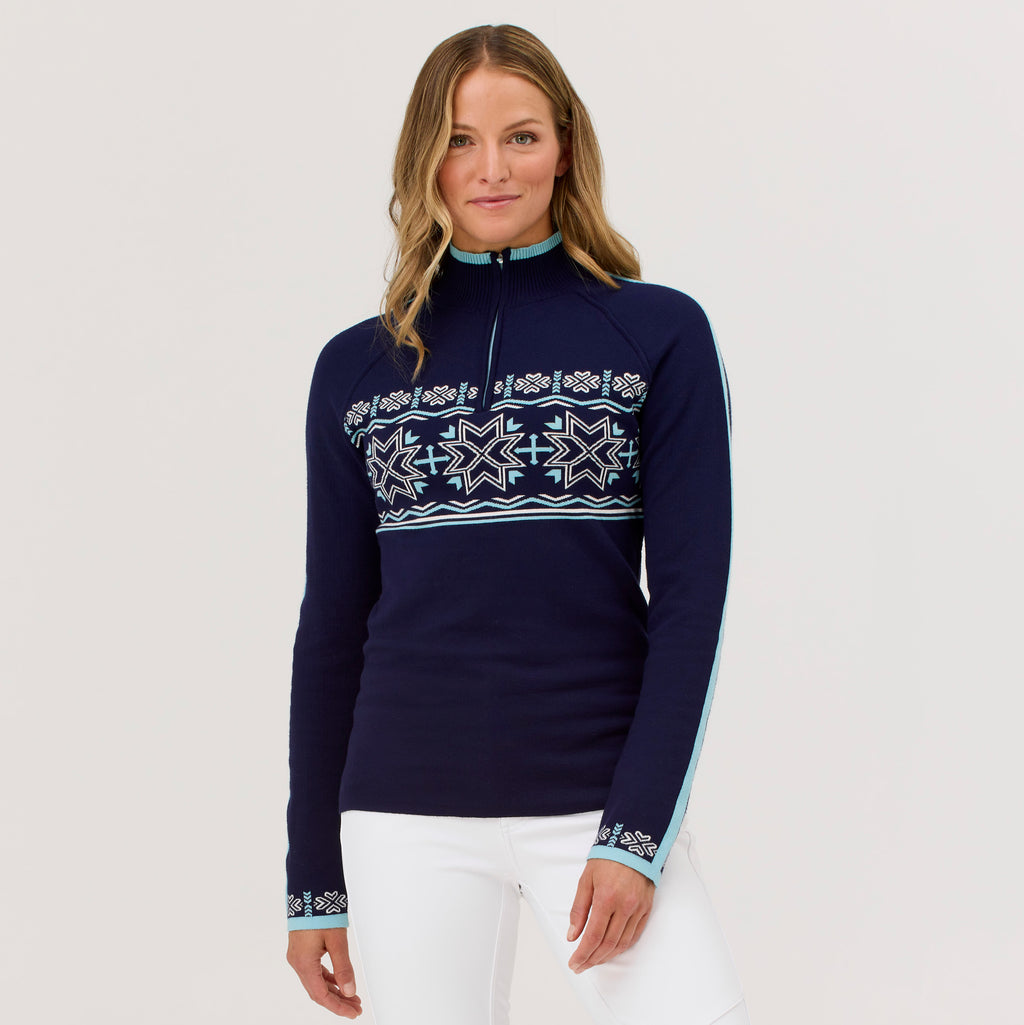 Toula Zip Neck Sweater