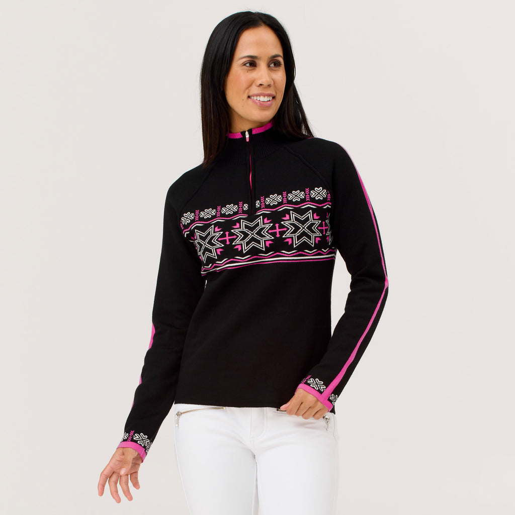 Toula Zip Neck Sweater