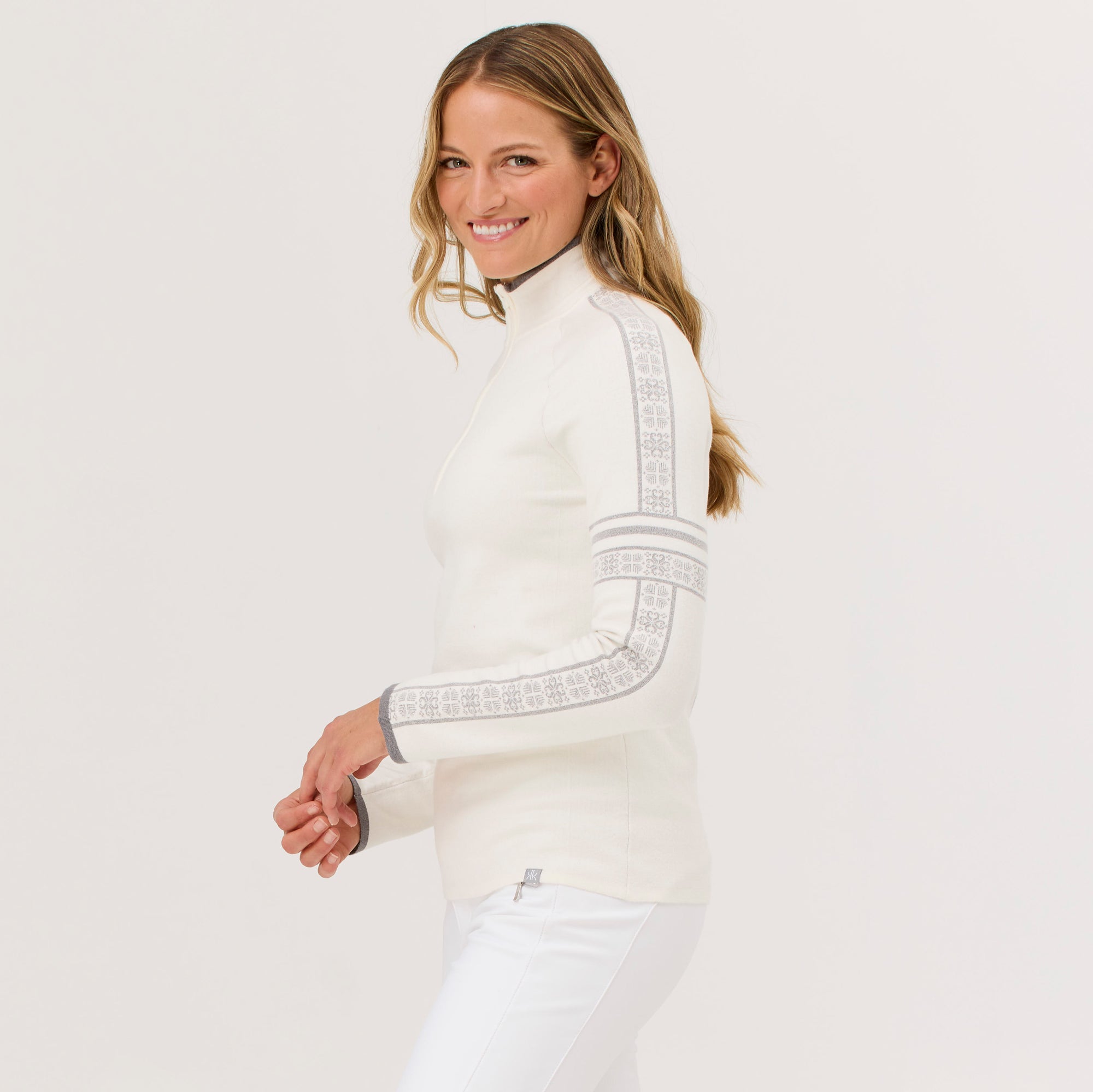 Glacier Zip Neck Sweater