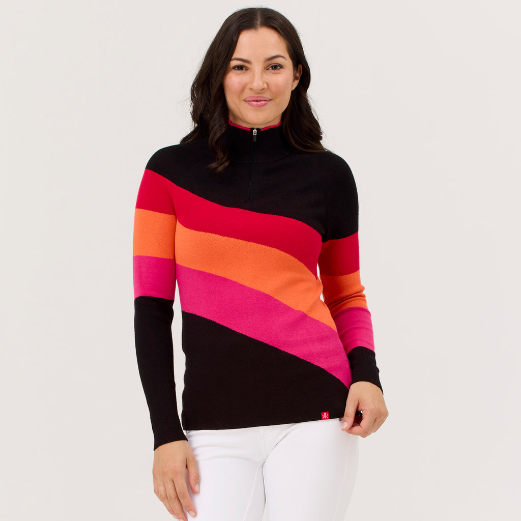 Riva Zip Neck Sweater