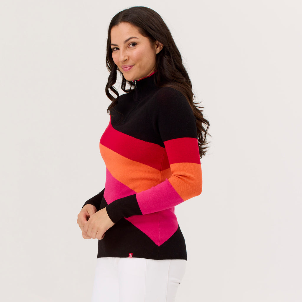 Riva Zip Neck Sweater