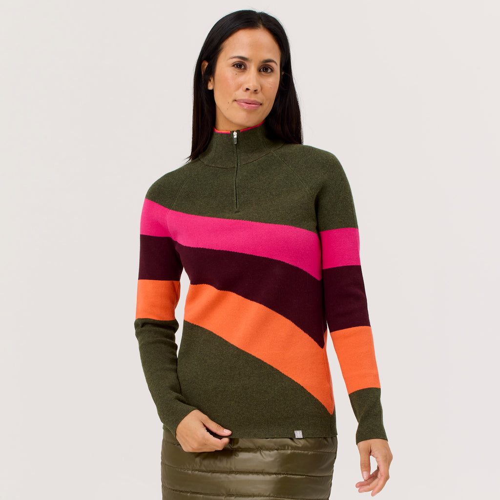 Riva Zip Neck Sweater