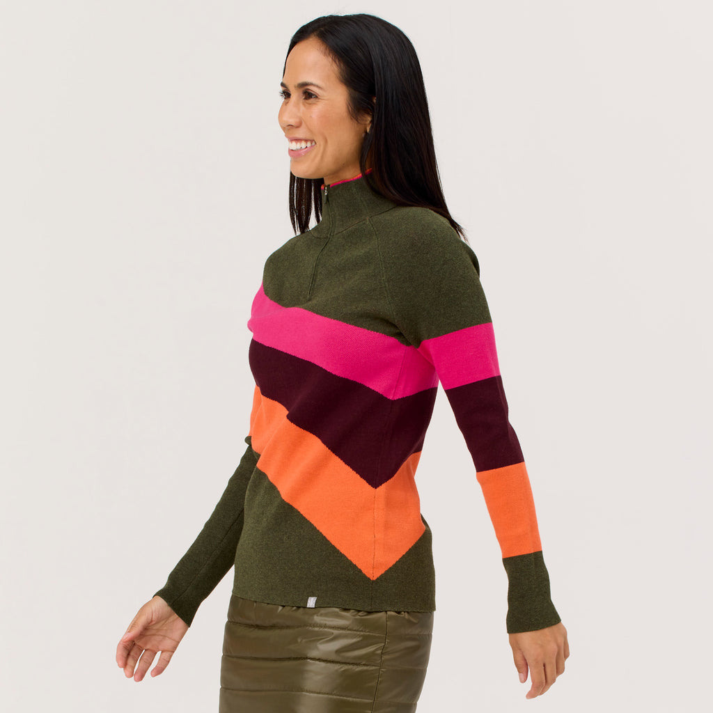 Riva Zip Neck Sweater