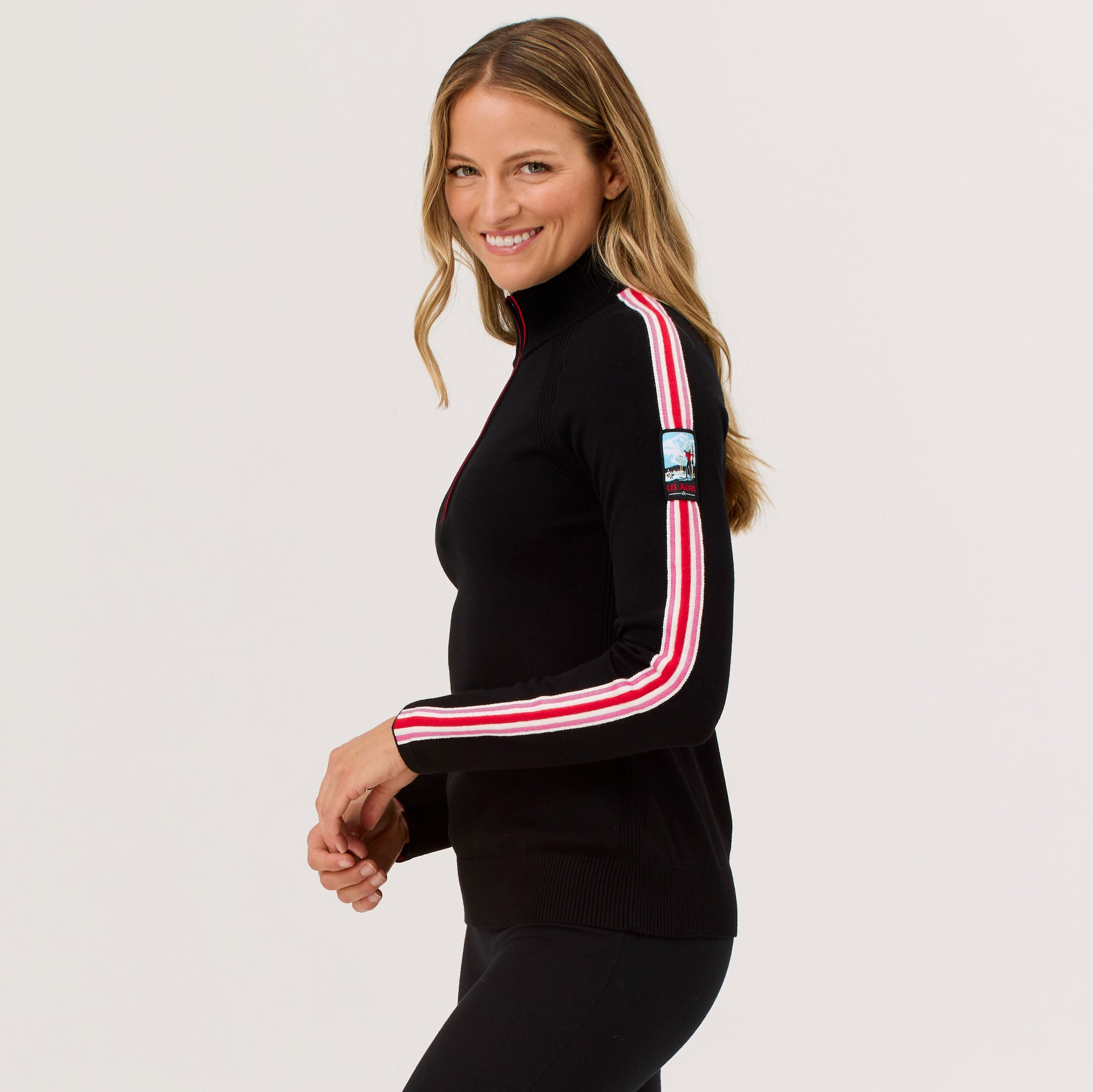 Downhill Zip Neck Sweater