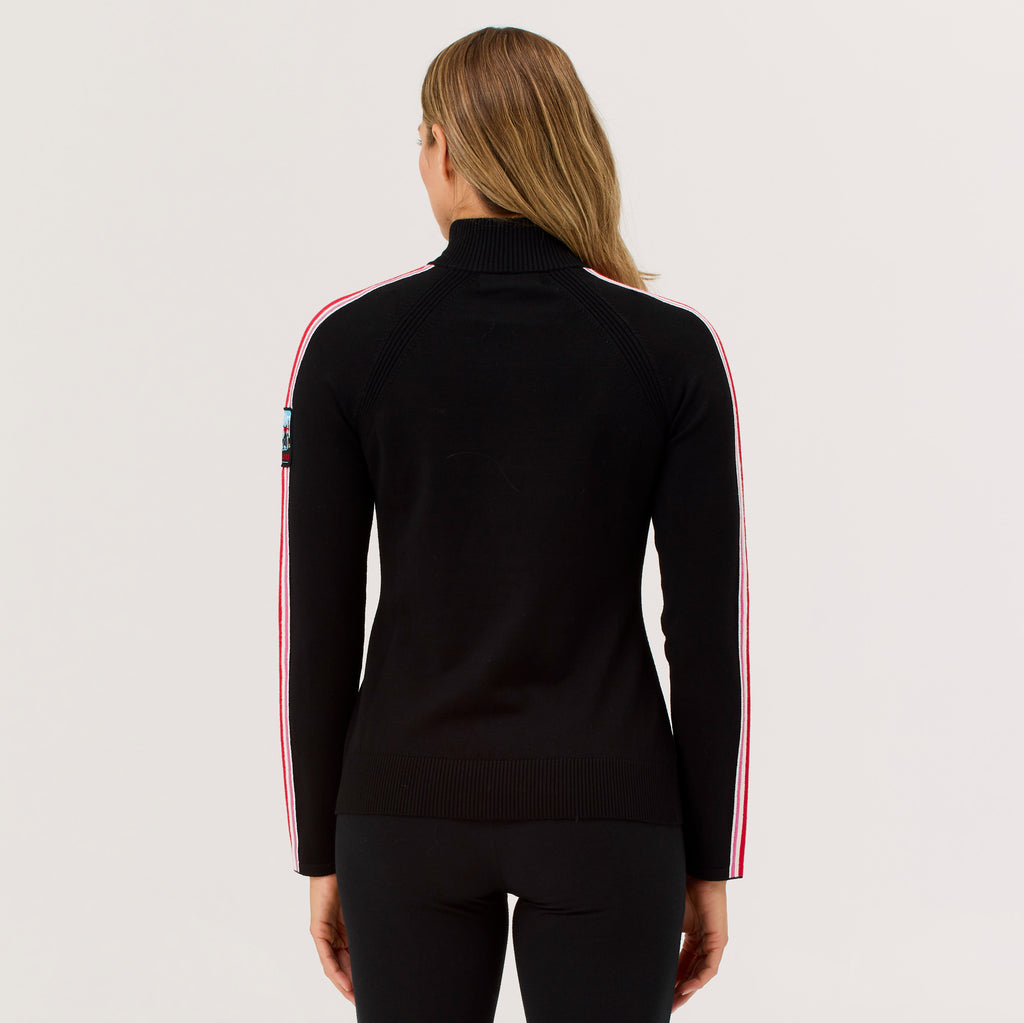 Downhill Zip Neck Sweater