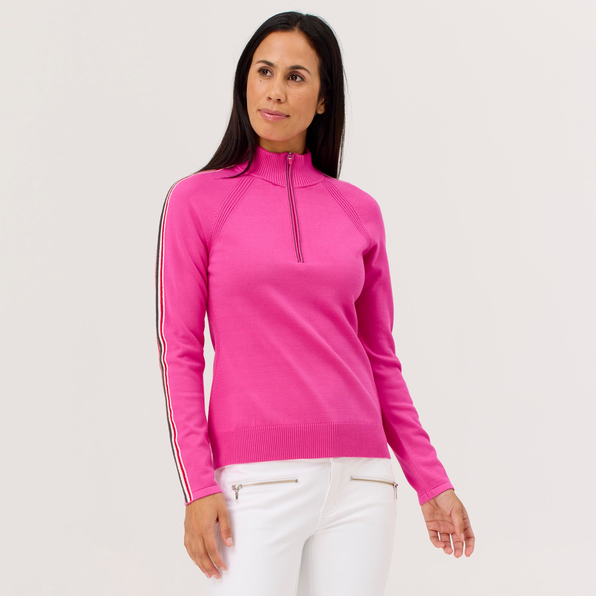 Downhill Zip Neck Sweater