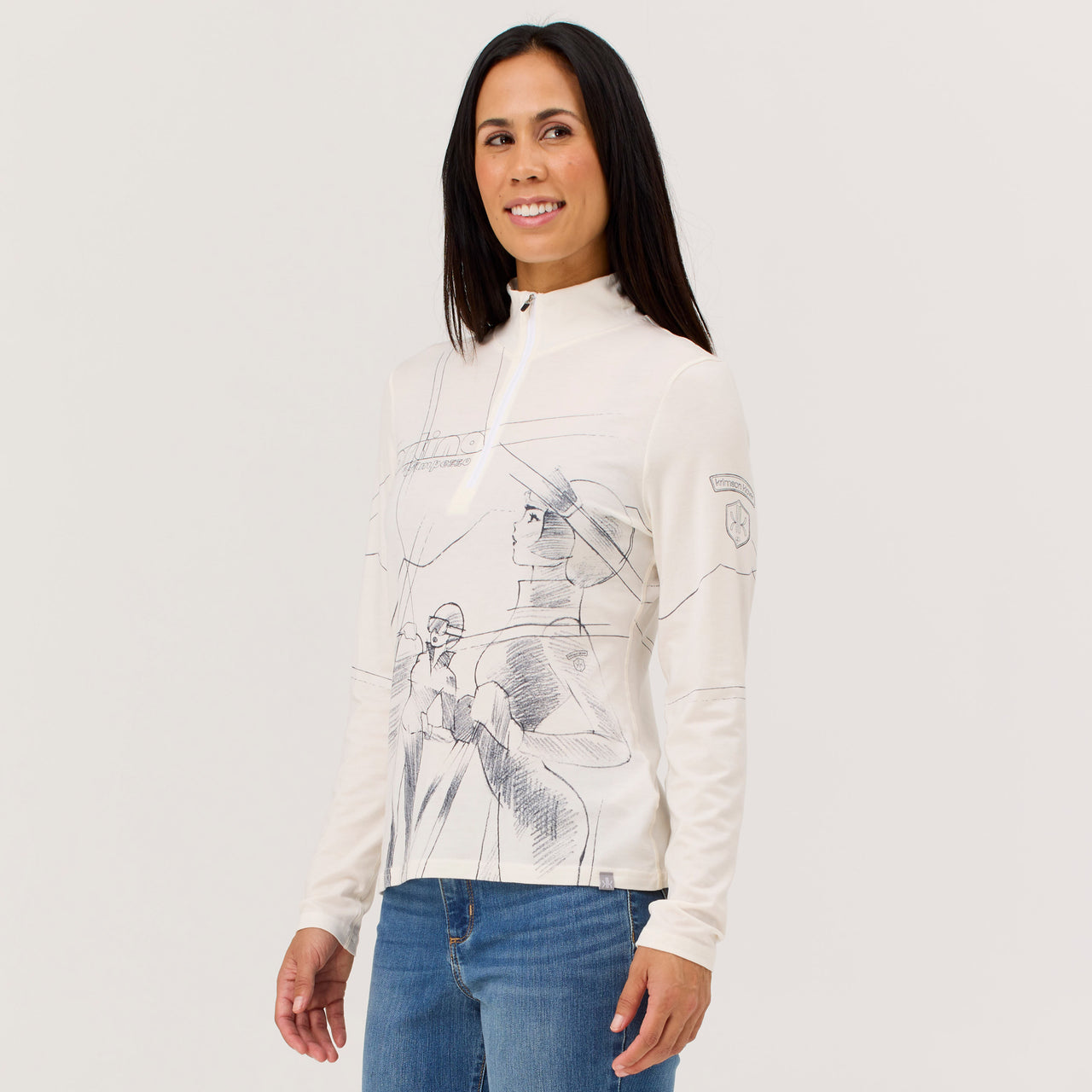 Back Country Sketch Merino Base Layer Top