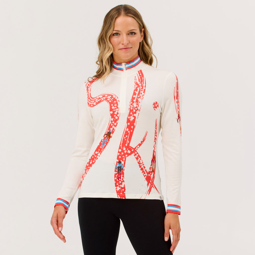 Aerial Ski Merino Base Layer Top