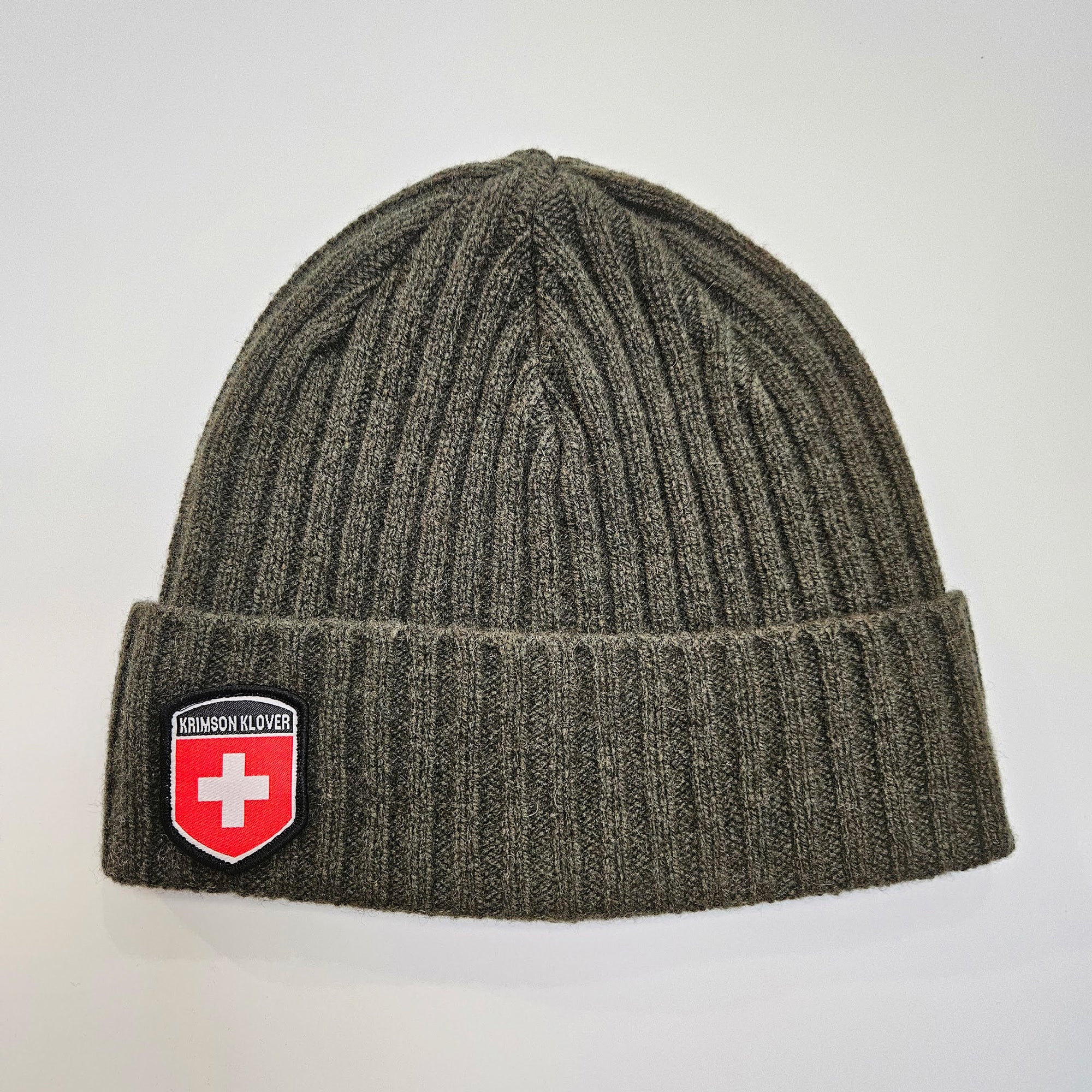 Cashmere Beanie with Patch