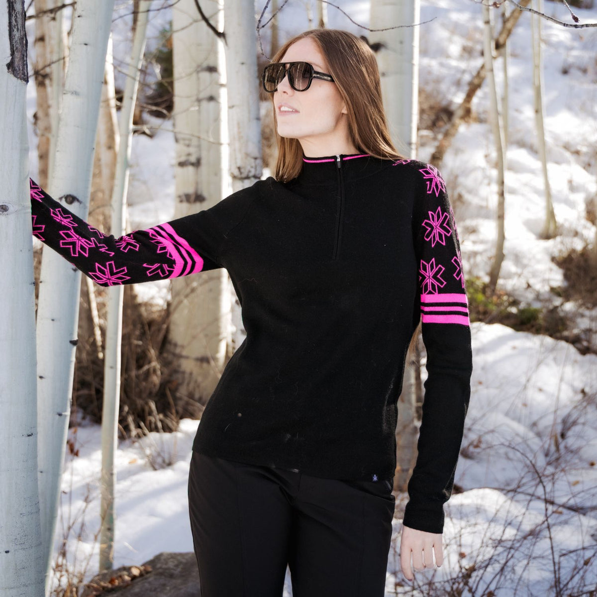 Snowdrift Zip Neck