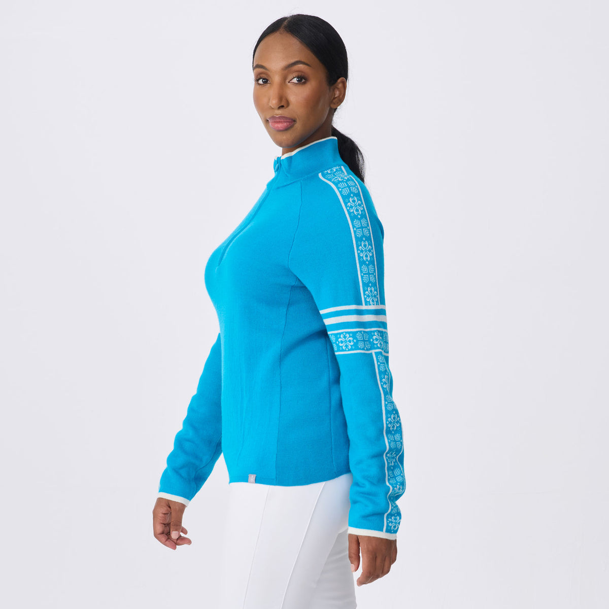 Glacier Zip Neck Sweater