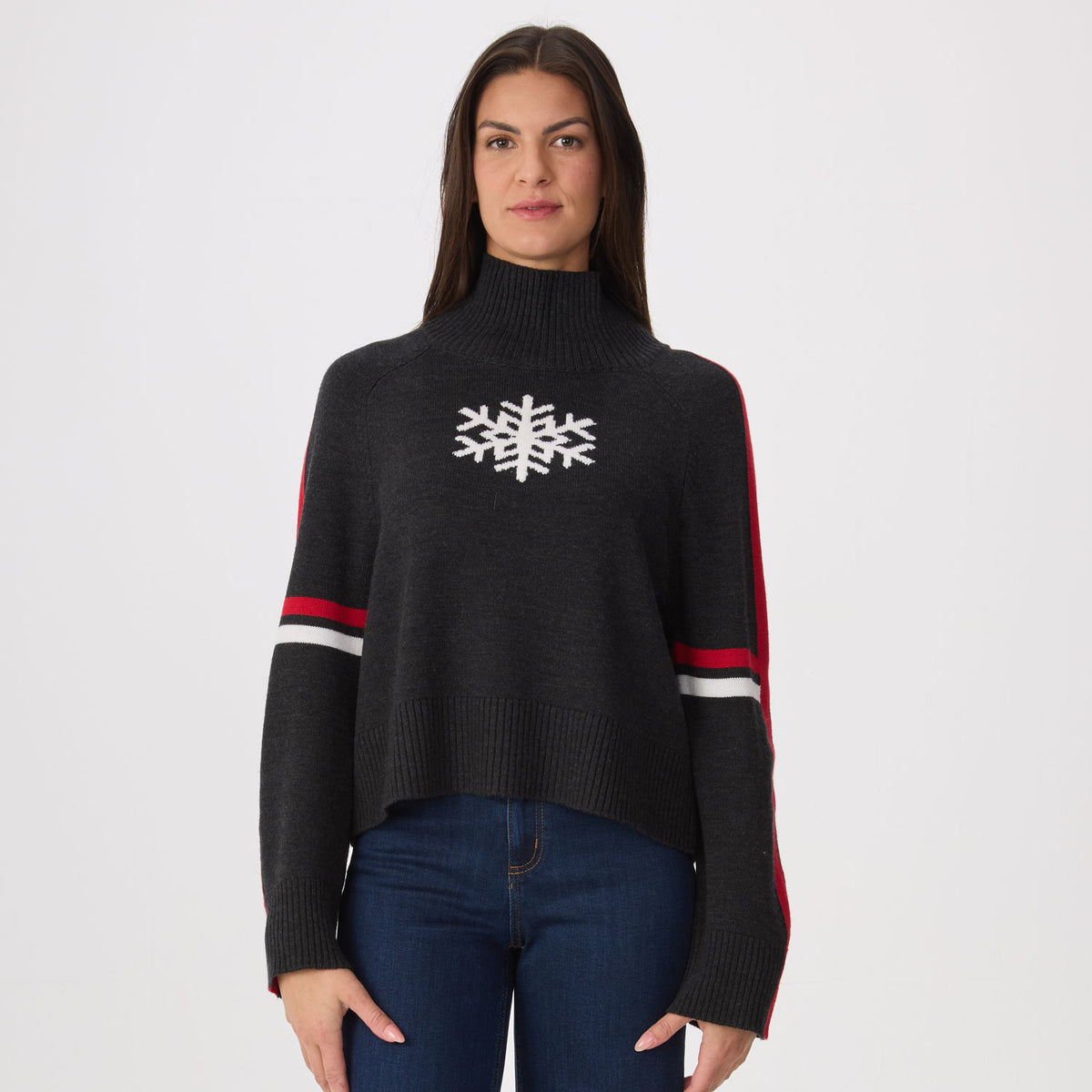 Wren Snowflake Mock Neck