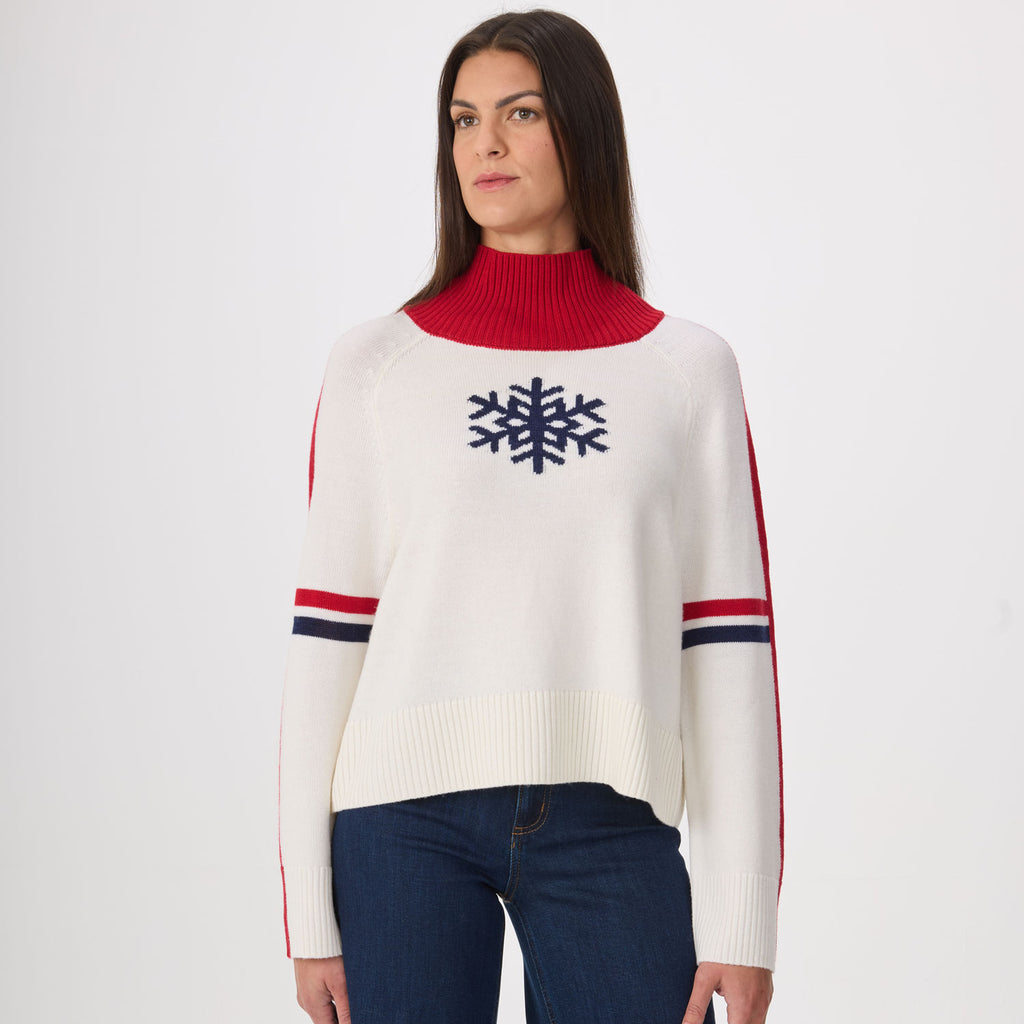 Wren Snowflake Mock Neck