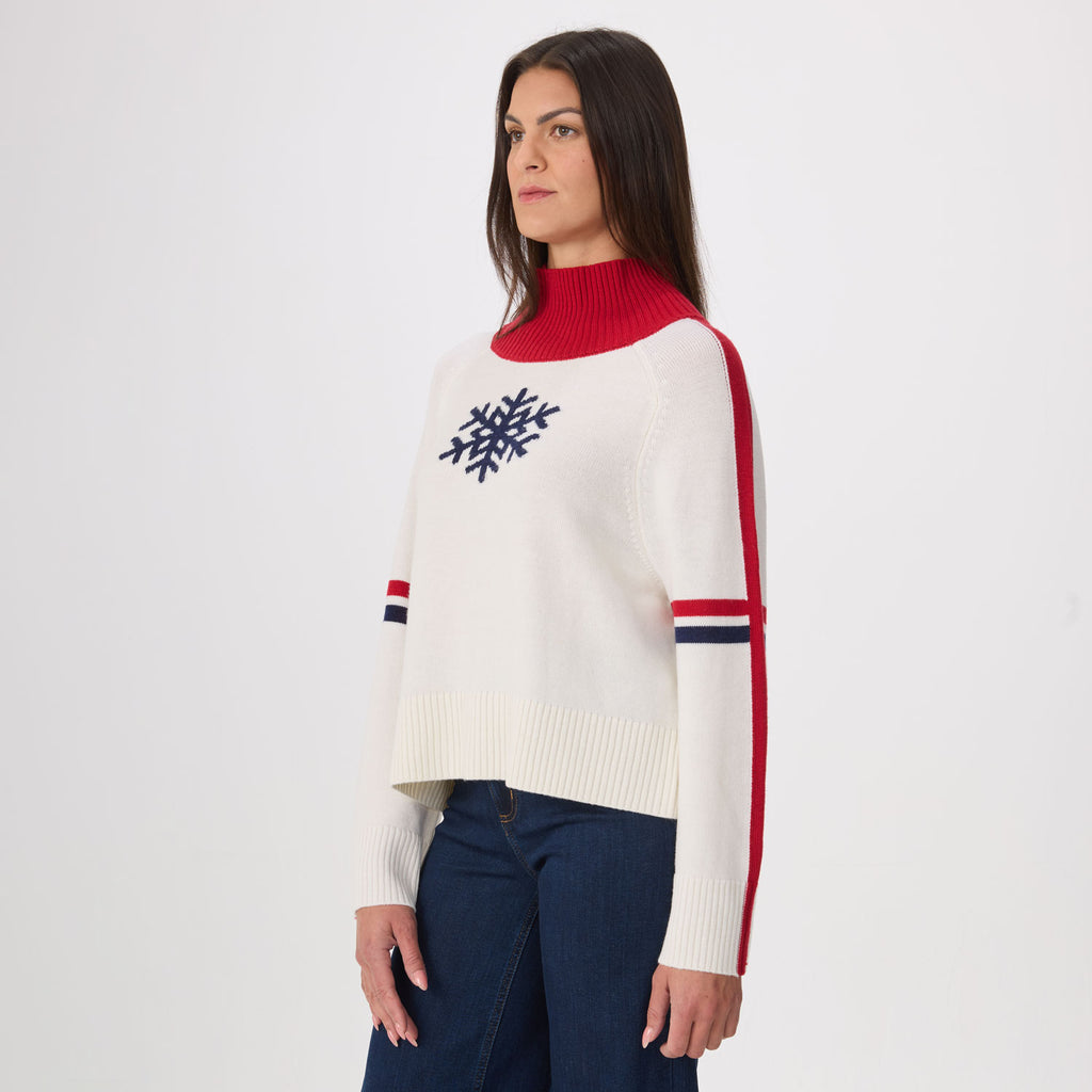 Wren Snowflake Mock Neck