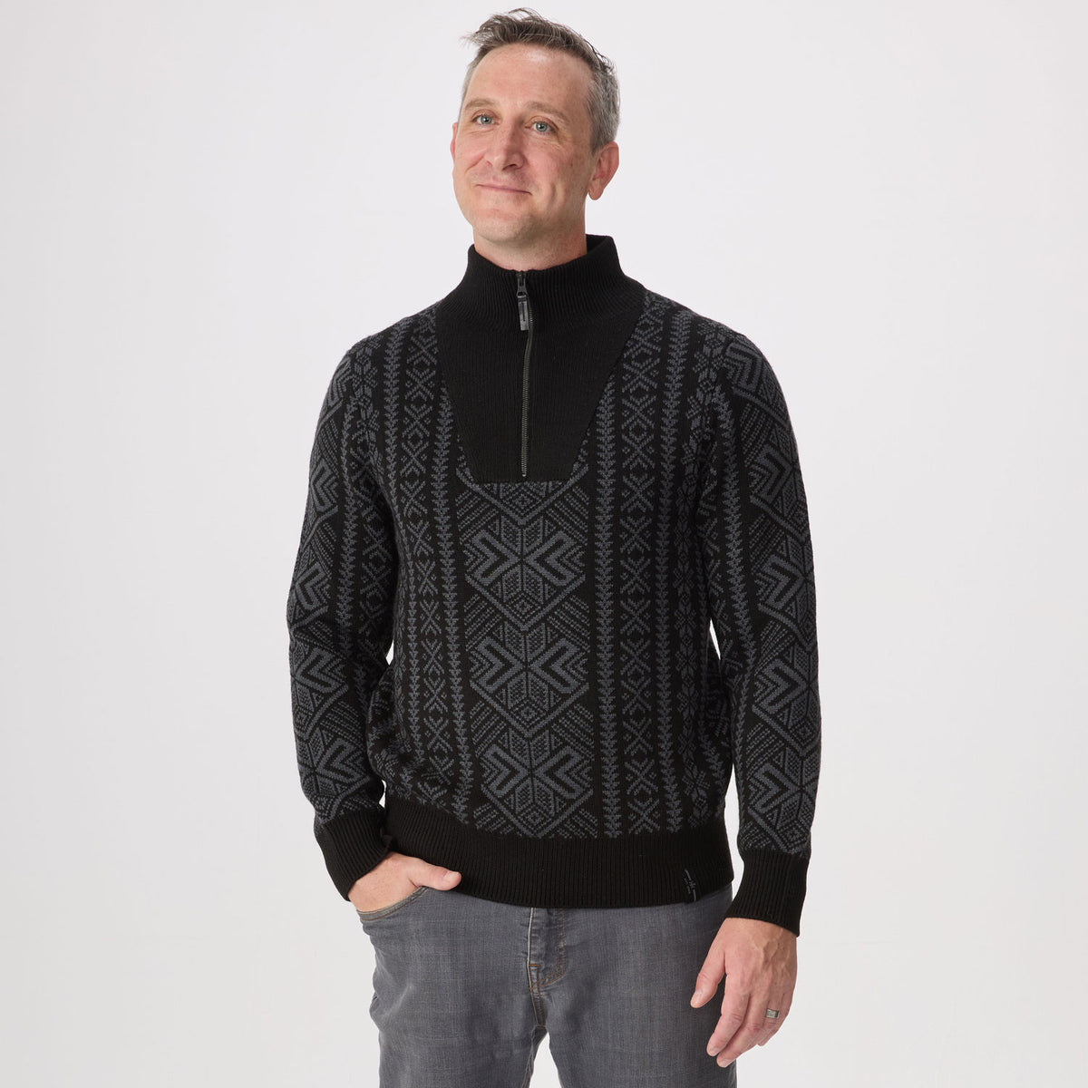 Whiskey Half Zip Sweater