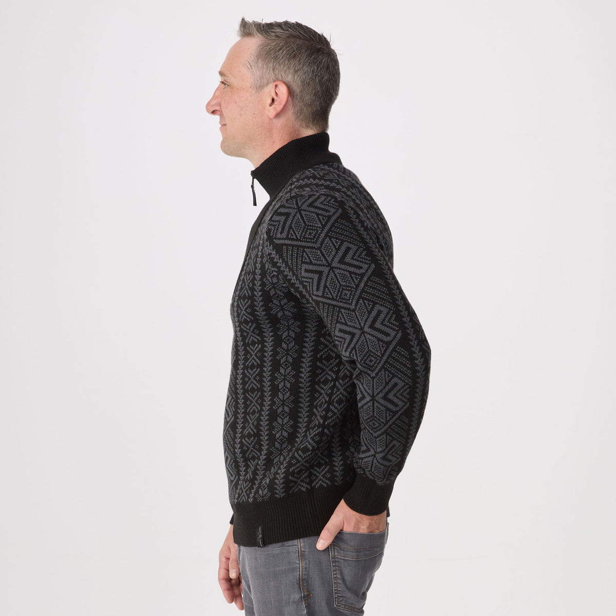 Whiskey Half Zip Sweater
