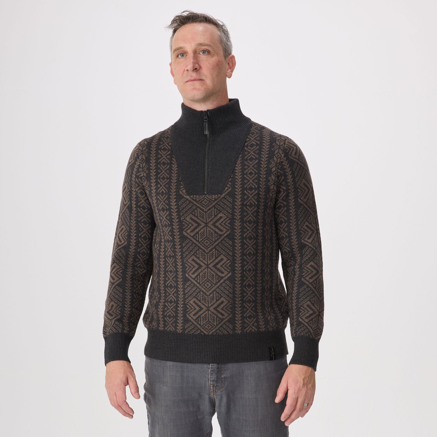 Whiskey Half Zip Sweater