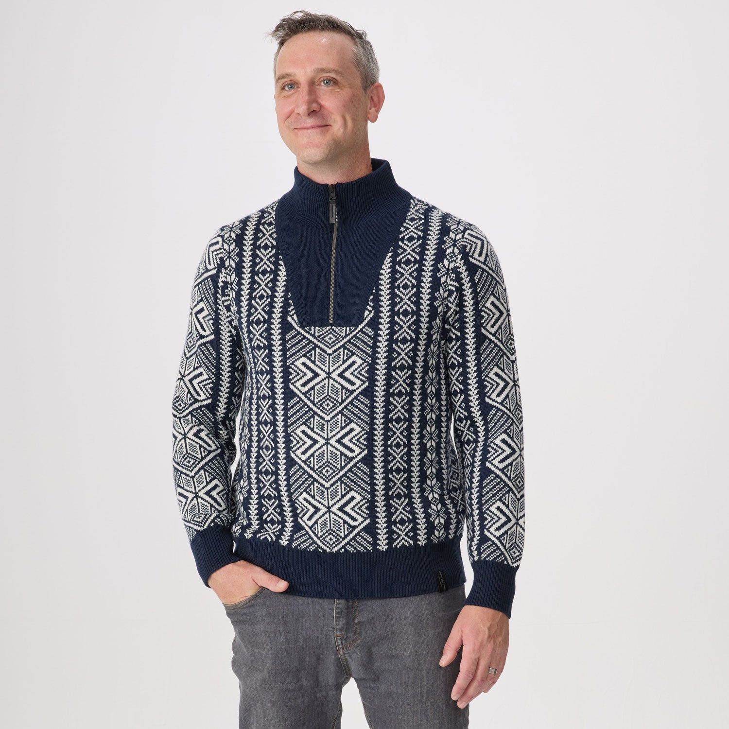 Whiskey Half Zip Sweater