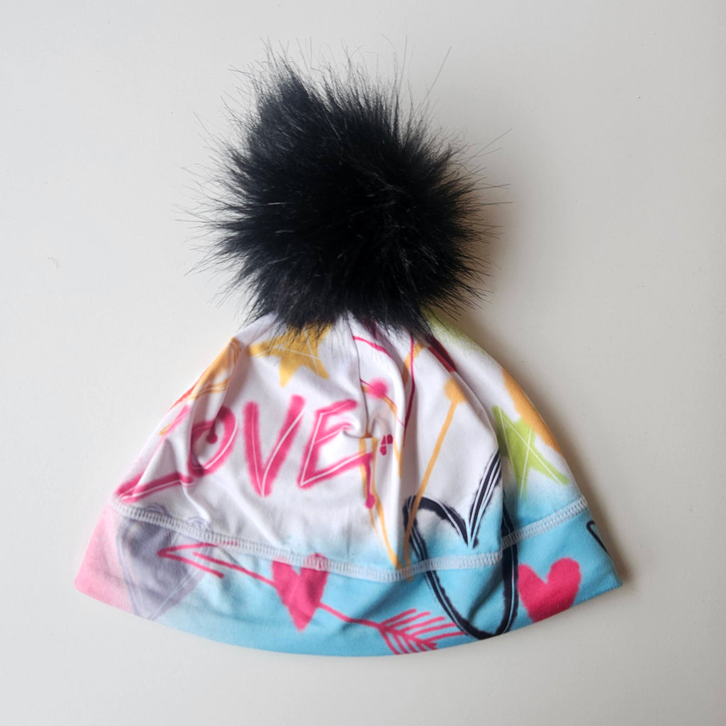 Graffiti Girls Illustrated Beanie