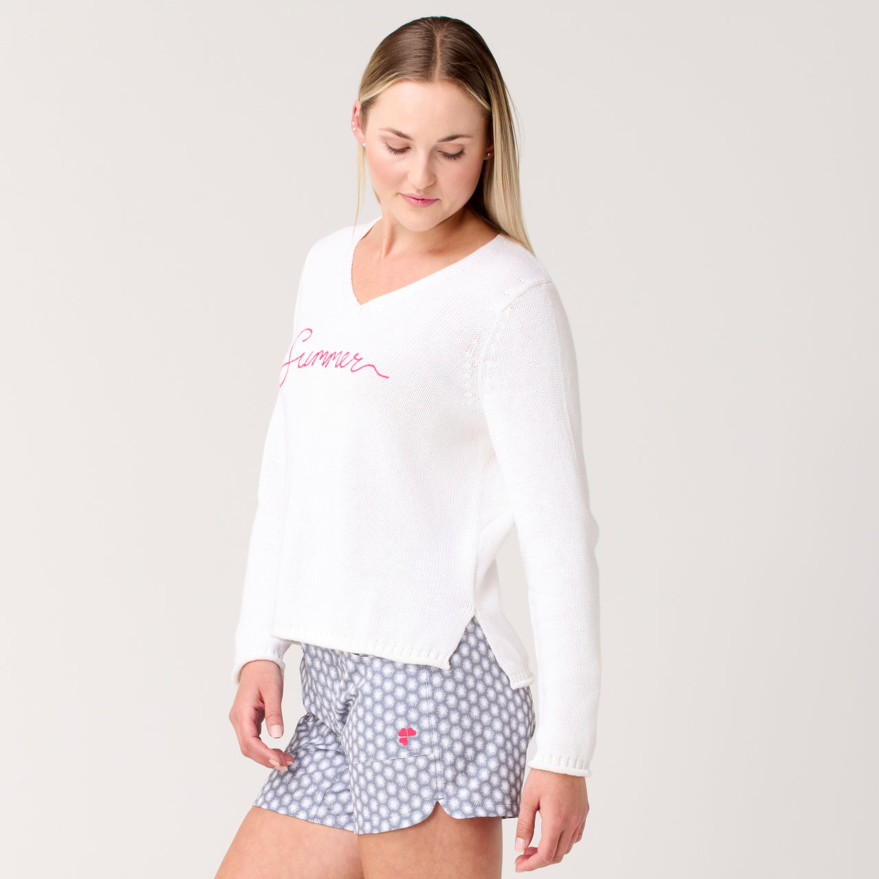 Calla Summer V-Neck Sweater
