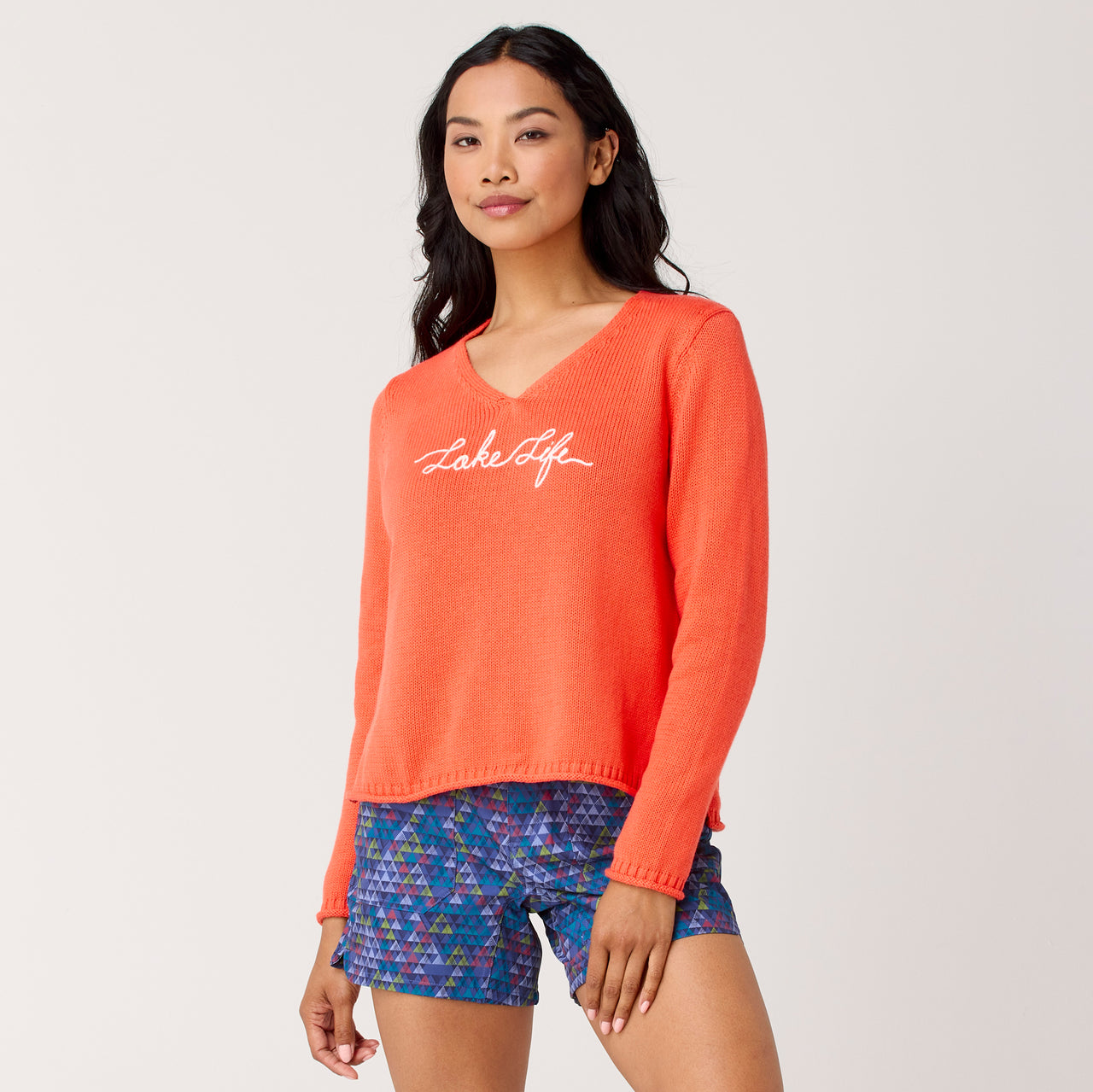 Calla Lake Life V-Neck Sweater