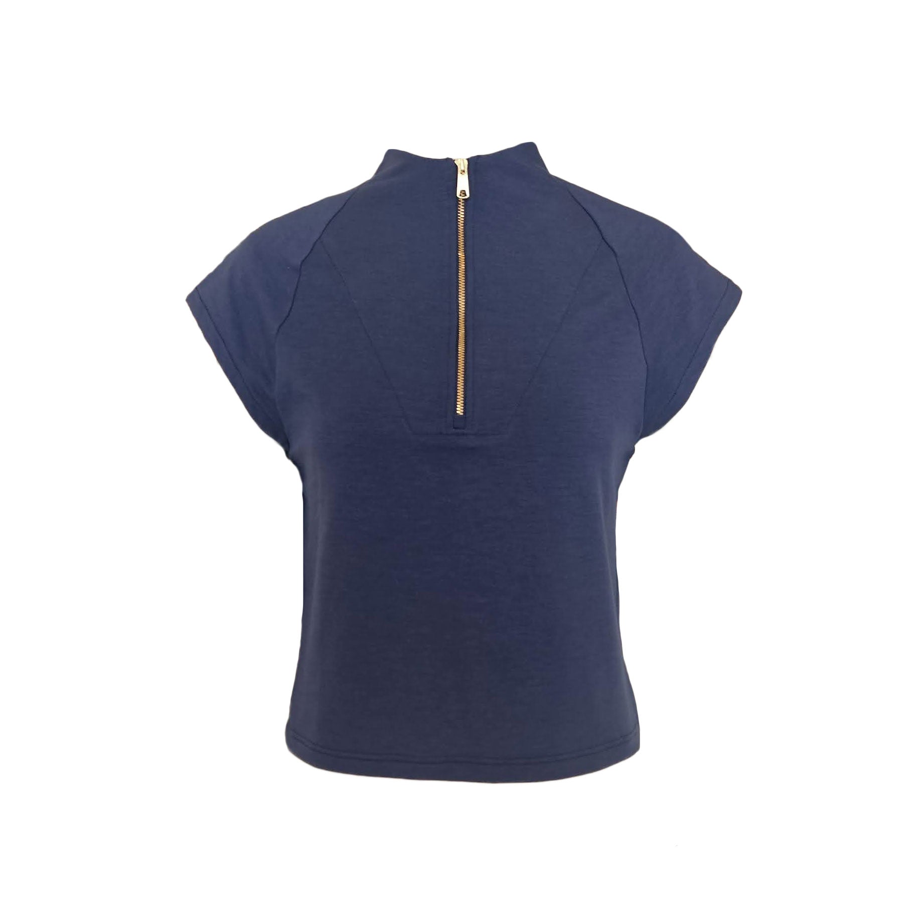 Victoria Half Zip Cap Sleeve Pullover