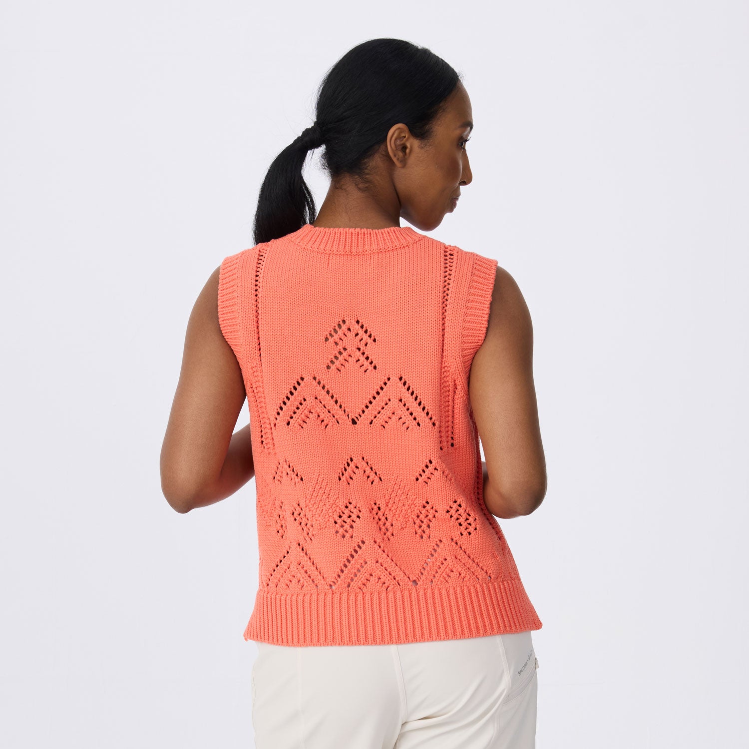 Camille Sleeveless Pointelle Sweater